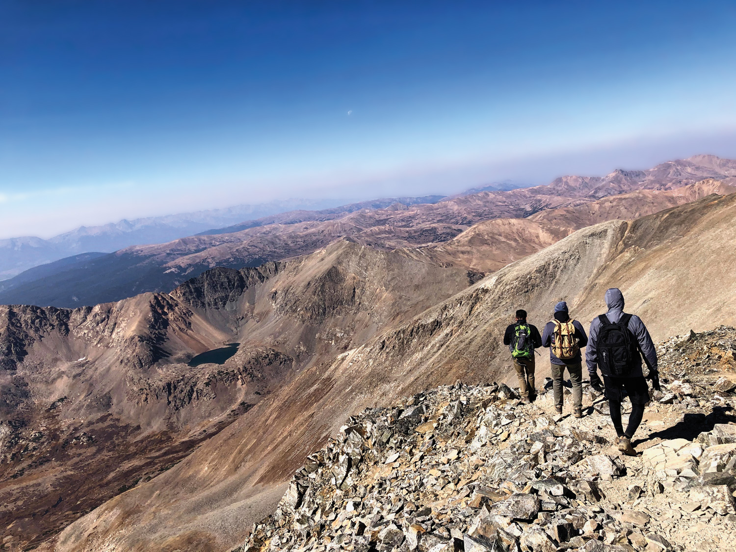 Nick Fuentes-Zuluaga hiking in Colorado with friends, 2020. Photo: Courtesy of Nick Fuentes-Zuluaga
