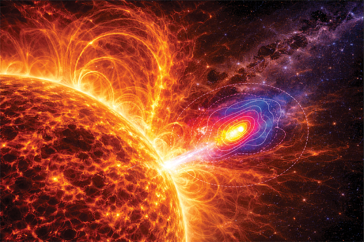 Close up image of a gamma ray