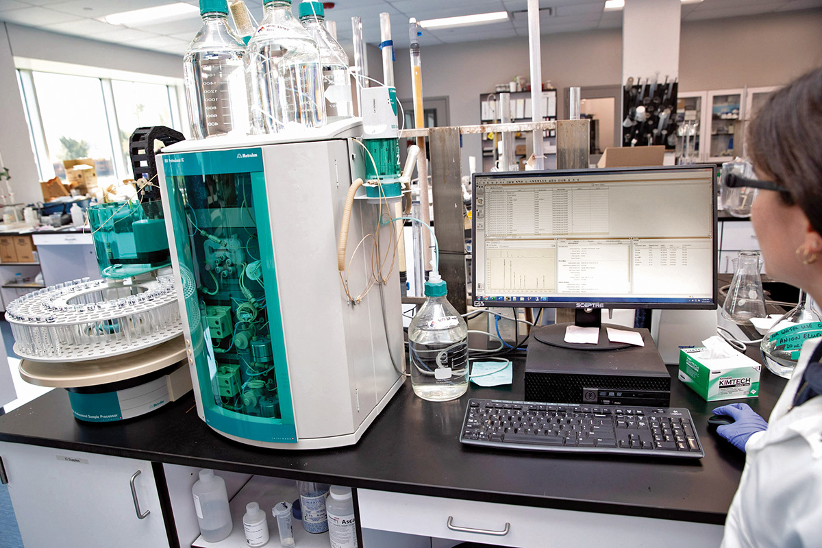 equipment inside a lab 