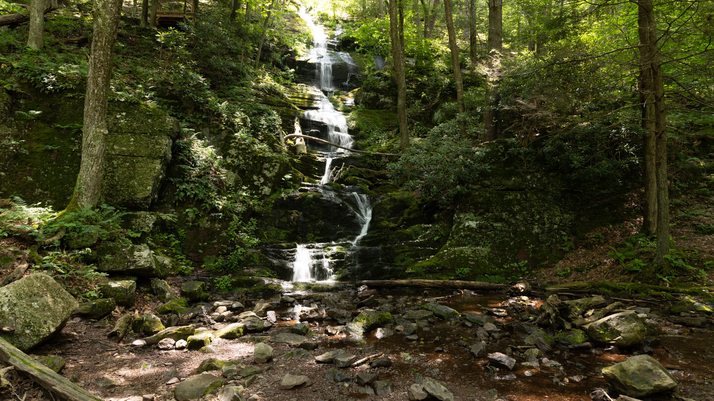 cascading waterfall