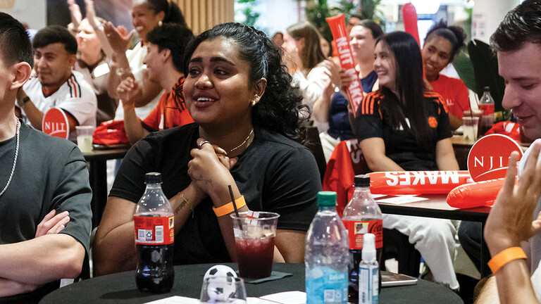 Alumni at the Watch Party