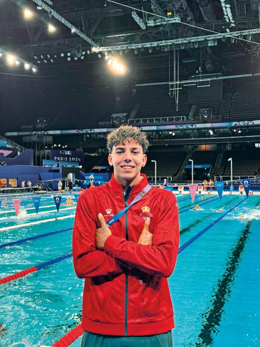 New Swimmer Is an Olympic Athlete