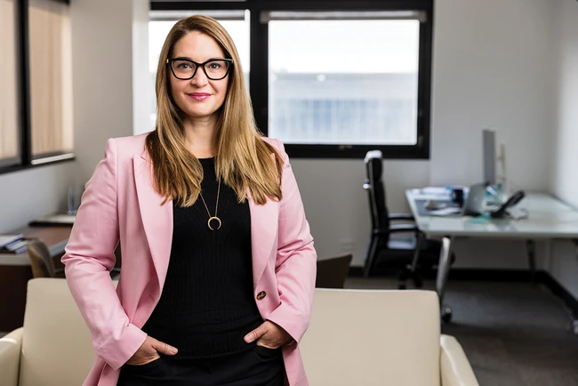 Dean Payton in her office