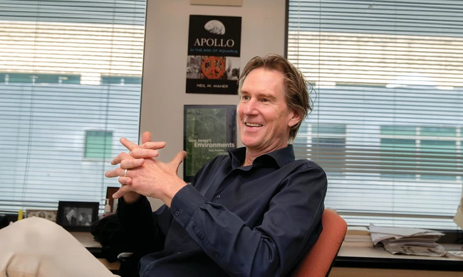 Neil Maher in his office